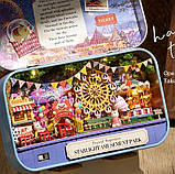 Міні румбокс у металевій скриньці Парк атракціонів DIY House Roombox Starlight amusement park Q-011, фото 8