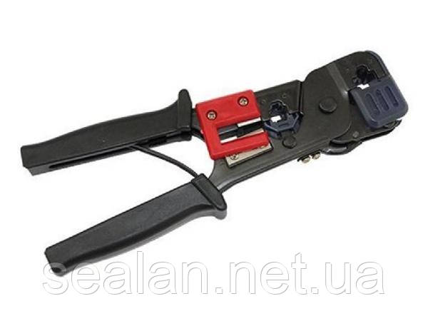 УЦІНКА Інструмент MLT-3 (чорний) для обтискання RJ-45 (8P8C) та RJ-12/11 (6P6C)