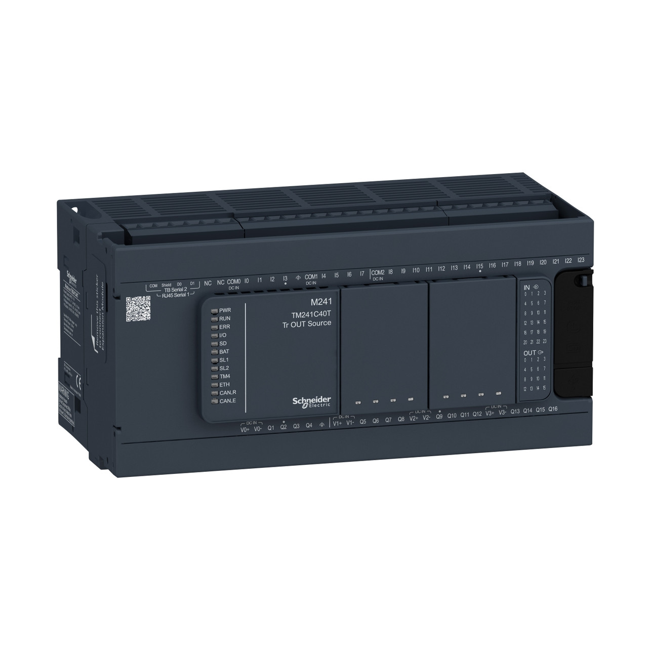 TM241C40T ПЛК M241 40 ВХ/ВИХ ТРАНЗ 2RS485