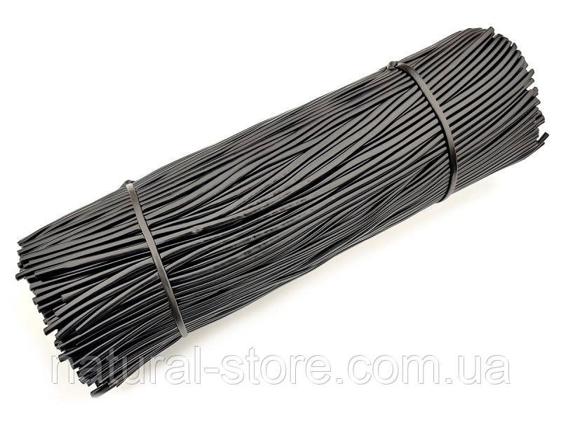 Кембрик для підв'язки рослин, агрошнурок 4мм нарізний 35см Аграріо Agrario 0,5кг чорний