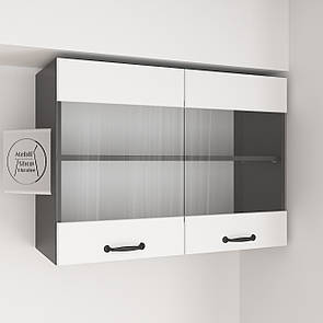 Кухонна шафка вітрина з полицею. Шир 800 мм. Фасад МДФ