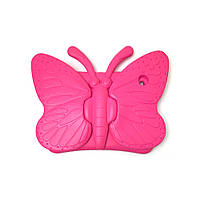 Дитячий протиударний чехол Butterfly iPad 2/3/4 темно - рожевий (Rose)