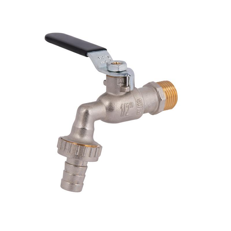 Кран кульовий для поливу Icma 599 1/2"З (з антизамерзанням) сталевий важіль, фото 1