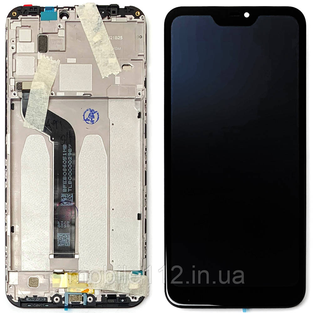 Екран (дисплей) Xiaomi Mi A2 Lite, Redmi 6 Pro m1805d1sg з тачскріном чорний оригінал OEM з рамкою