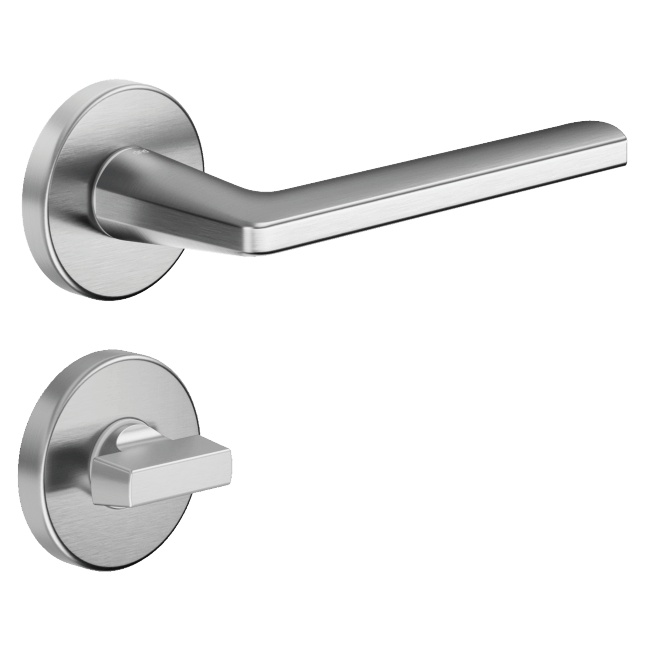 Ручка DND LUCE P, VIS-круг з накладкою під WC, матовий хром (к-т)