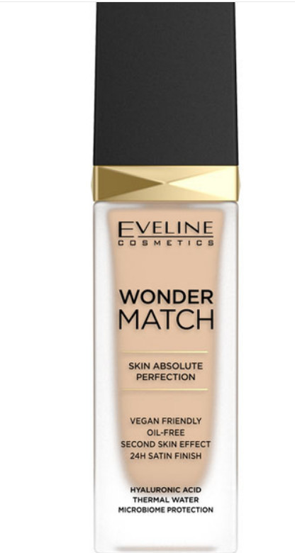 Основа тональна Eveline Wonder Match №16 LIGHT BEIGE 30мл (5901761985184)