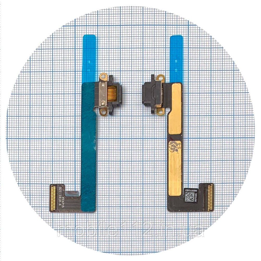 Шлейф Apple iPad Mini 2, iPad Mini 3 з роз'ємом зарядки чорний