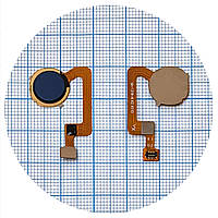 Шлейф Xiaomi Redmi 12C, Poco C55 зі сканером відбитка пальця синій