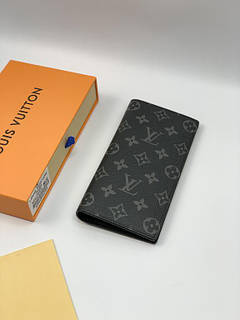 Гаманець чоловічий гаманець портмоне Louis Vuitton Grey Monogram сіра шкіряна якість Преміум
