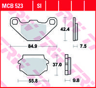 Тормозные колодки TRW / LUCAS MCB523