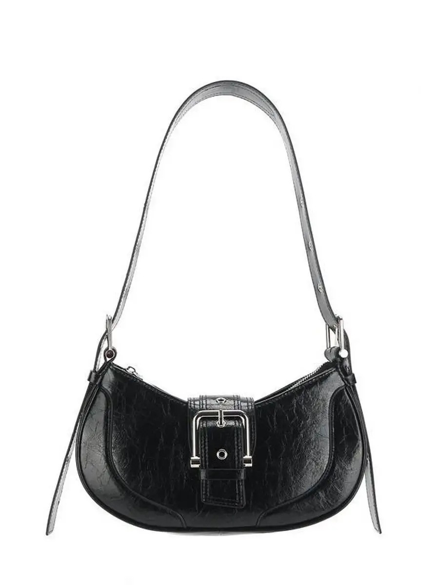 Жіноча сумка 10347 багет чорна, фото 1