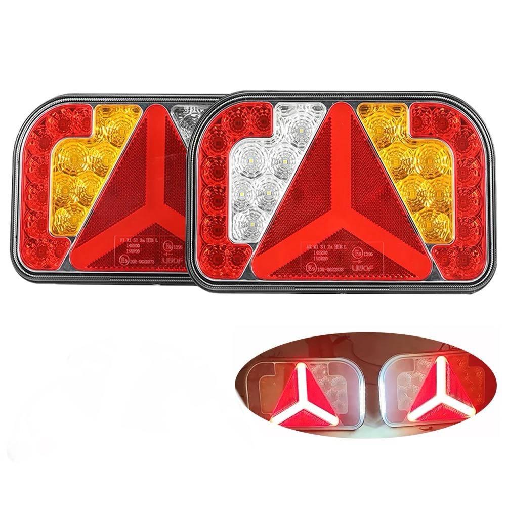 Задні Led ліхтарі на причіп 12-24v з трикутником ( 238*47*140 мм) - комплект 2-шт