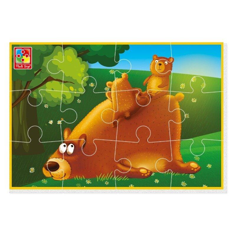 Гра розвиваюча Vladi Toys м'які пазли А5 Ведмежата (VT1103-98)