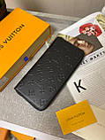 Шкіряний гаманець Louis Vuitton Zippy Vertical Monogram Seal гаманець органайзер якість преміум, фото 2