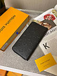 Шкіряний гаманець Louis Vuitton Zippy Vertical Monogram Seal гаманець органайзер якість преміум, фото 3