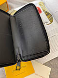 Гаманець Louis Vuitton Zippy Vertical Monogram Seal шкіряний гаманець органайзер якість преміум, фото 5