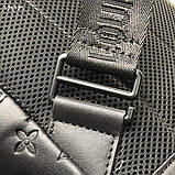 Сумка-слінг Louis Vuitton Racer Monogram Shadow leather шкіряна чорна преміум'якість, фото 7