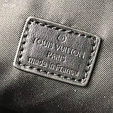 Сумка-слінг Louis Vuitton Racer Monogram Shadow leather шкіряна чорна преміум'якість, фото 10