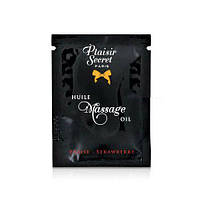 Пробник масажної олії Plaisirs Secrets Strawberry (3 мл) Арес