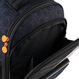 Рюкзак шкільний каркасний для хлопців, ортопедична спинка 2 відділення GO24-597M-8 GoPack, фото 4