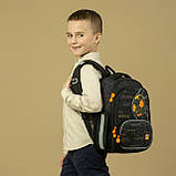 Рюкзак шкільний каркасний для хлопців, ортопедична спинка 2 відділення GO24-597M-8 GoPack, фото 9