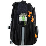 Рюкзак шкільний каркасний для хлопців, ортопедична спинка 2 відділення GO24-597M-8 GoPack, фото 5