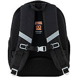 Рюкзак шкільний каркасний для хлопців, ортопедична спинка 2 відділення GO24-597M-8 GoPack, фото 3