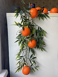 Гілка декоративна з апельсин 90 см
