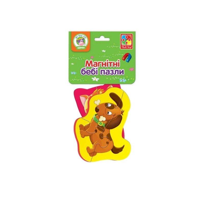 Магнітні бебі пазли Vladi Toys Котик та песик (VT3208-10)
