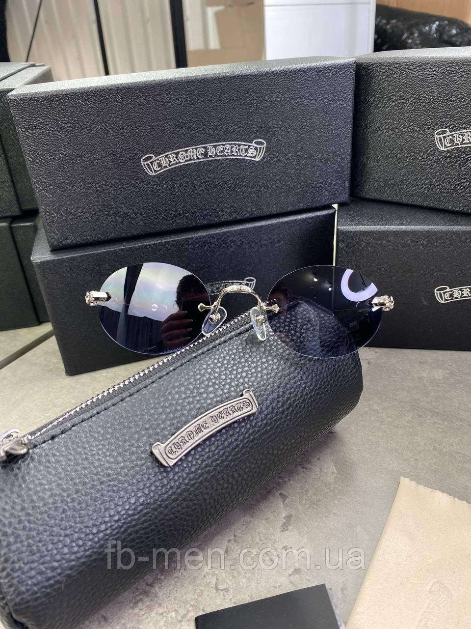 Окуляри сонцезахисні Chrome Hearts Sinnergasm B сірі