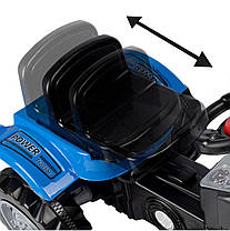 Трактор із педалями для дітей XXL Pilsan Blue, фото 2