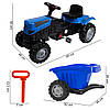 Трактор із педалями для дітей XXL Pilsan Blue, фото 8