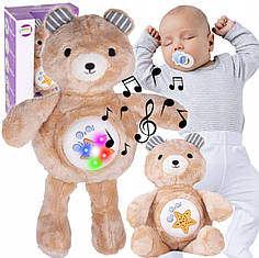 М'який нічник ведмедик музичний Malplay