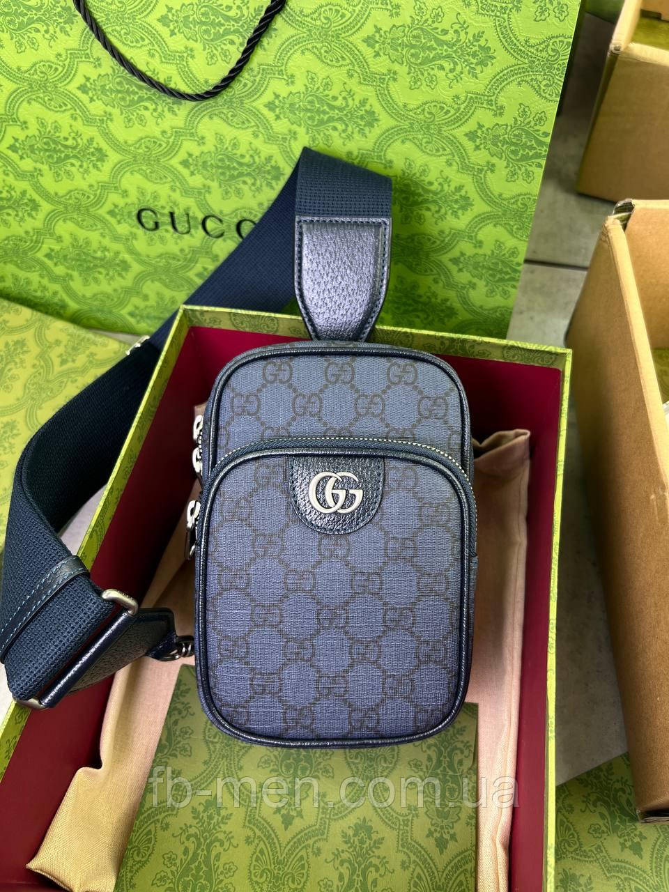 Сумка-слінг Gucci Ophidia GG Blue