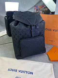 Рюкзак Louis Vuitton Montsouris чорний міський преміум'якість