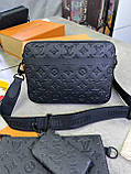 Месенджер Louis Vuitton Black Trio Monogram, фото 6