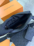 Месенджер Louis Vuitton Black Trio Monogram, фото 9