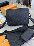 Месенджер Louis Vuitton Black Trio Monogram, фото 10