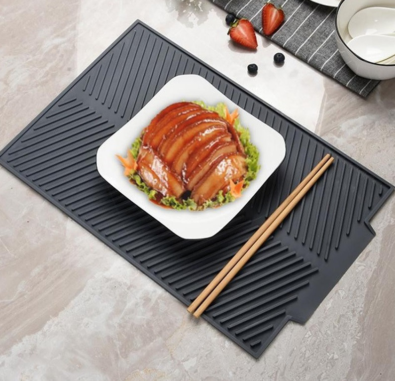 Килимок силіконовий для сушіння посуду 25*39CM MAC-5, фото 1