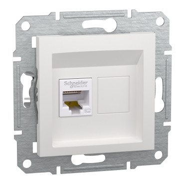Розетка RJ45 UTP кат 5E білий Asfora Schneider EPH4370121