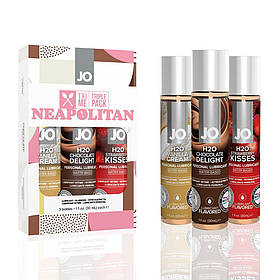Набір оральних мастил три різних смаку JO Tri-Me Triple Pack - Neapolitan (3×30 мл)