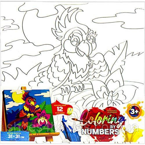Картина за номерами дитяча "Полякай" 31х31 см