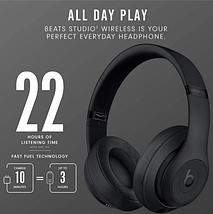Навушники з мікрофоном Beats by Dr. Dre Studio3 Matte Black (MX3X2/MQ562), фото 4