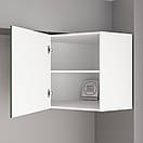 Кухонна кутова шафка з полицею. Шир 600 мм. Фасад МДФ, фото 2