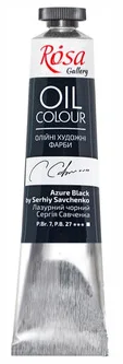 Фарба олійна "Rosa Gallery" 45мл лазурний чорний Сергія Савченка №3260120