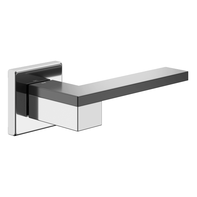 Ручка DND ESA, VIS-квадрат, хром/чорний (к-т)