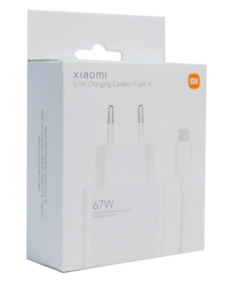 Мережевий зарядний пристрій Xiaomi Wall Charger 67W White + USB-C (BHR6035EU)