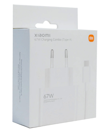 Мережевий зарядний пристрій Xiaomi Wall Charger 67W White + USB-C (BHR6035EU), фото 1