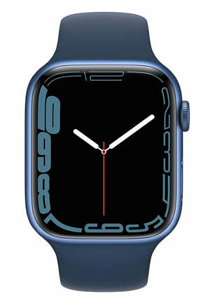 Смарт-годинник Apple Watch Series 7 GPS 45mm Blue Aluminum Case With Blue Sport Band (MKN83LL/A), фото 1