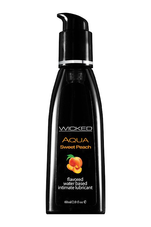 Їстівний лубрикант зі смаком персика WICKED AQUA 60ML